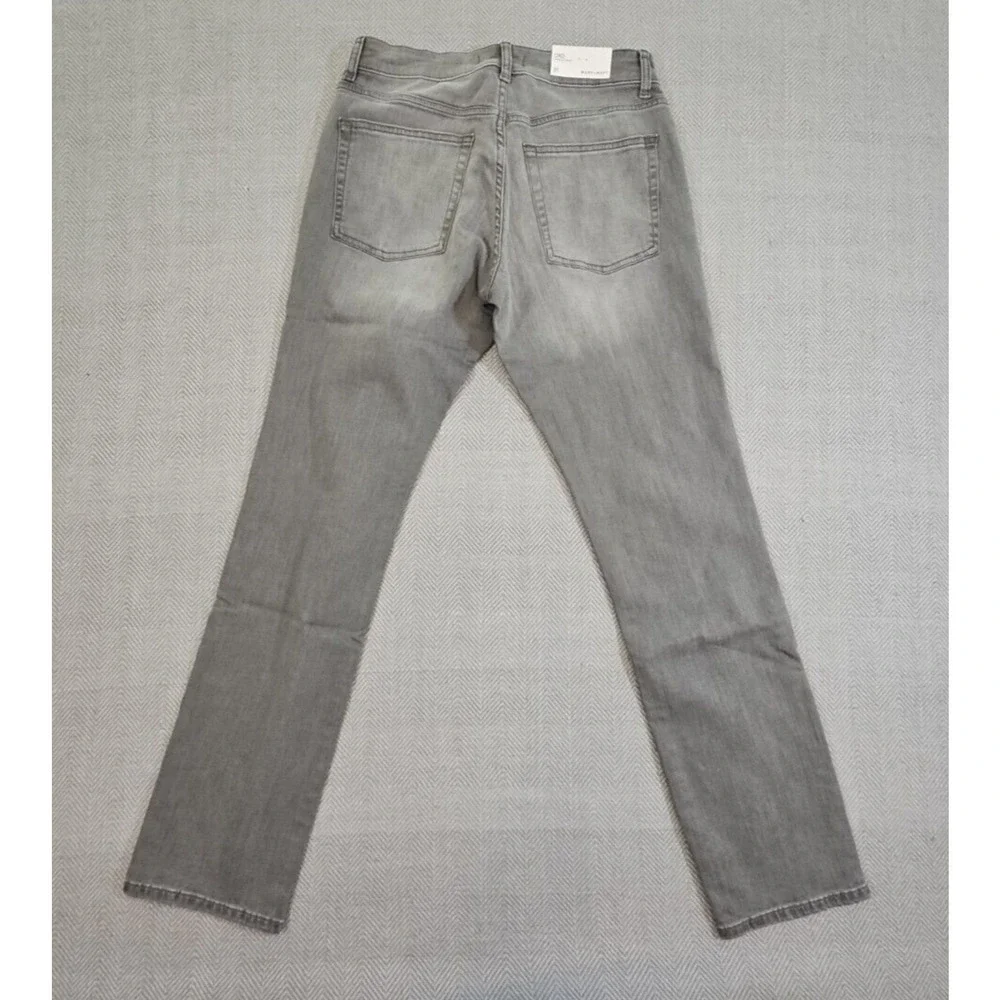 Warp + Weft Ord Jeans Men's W31 L32‎ Chicago Straight Smoke Gray Quiet Luxury